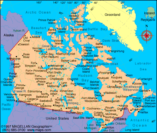 Images And Places Pictures And Info Canada Map With Capitals 3541