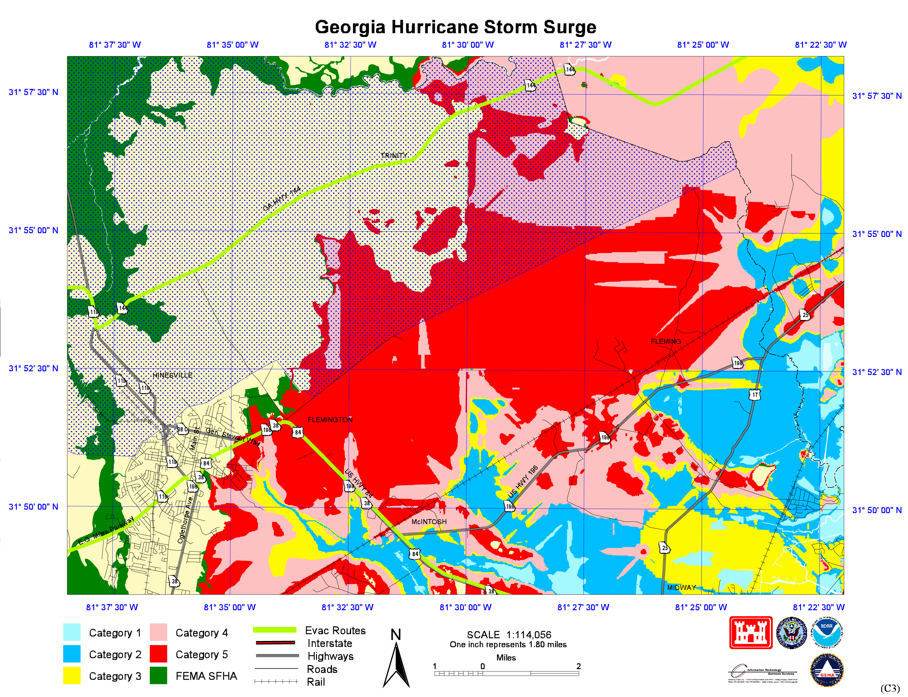 Georgia Flood Map By Address State Level Maps