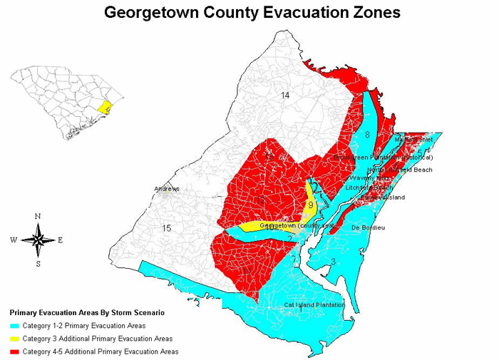 Georgetown Co Evac Zone.